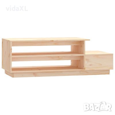 vidaXL Кафе маса, 120x50x40,5 см, борово дърво масив（SKU:814414, снимка 1