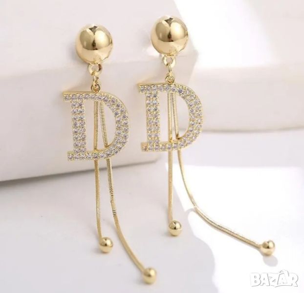 Елегантни обеци по модела на Dior, снимка 1
