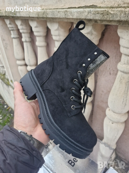 Дамски боти велур вата, снимка 1