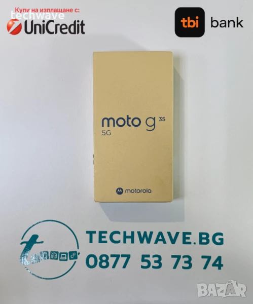 Motorola G35 4+256GB Midnight Black, снимка 1