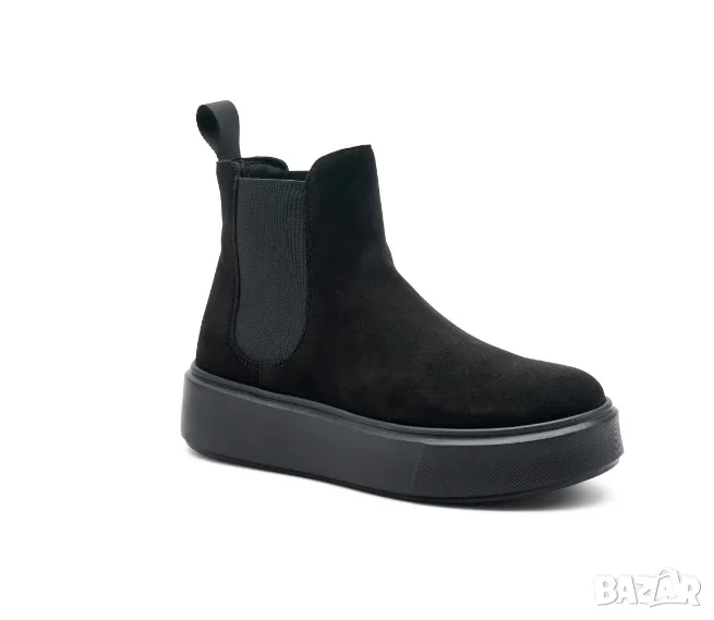 FRAU Ежедневни велурени боти Челси номер 38 , снимка 1