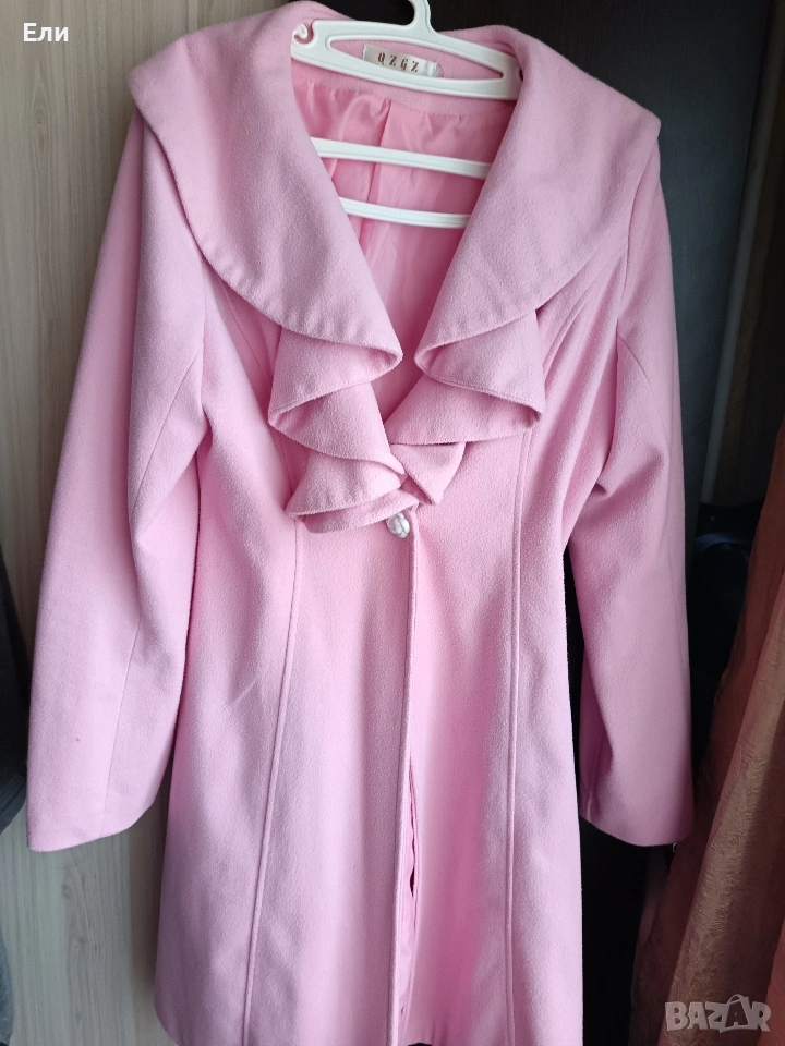 Розово дамско палто , снимка 1