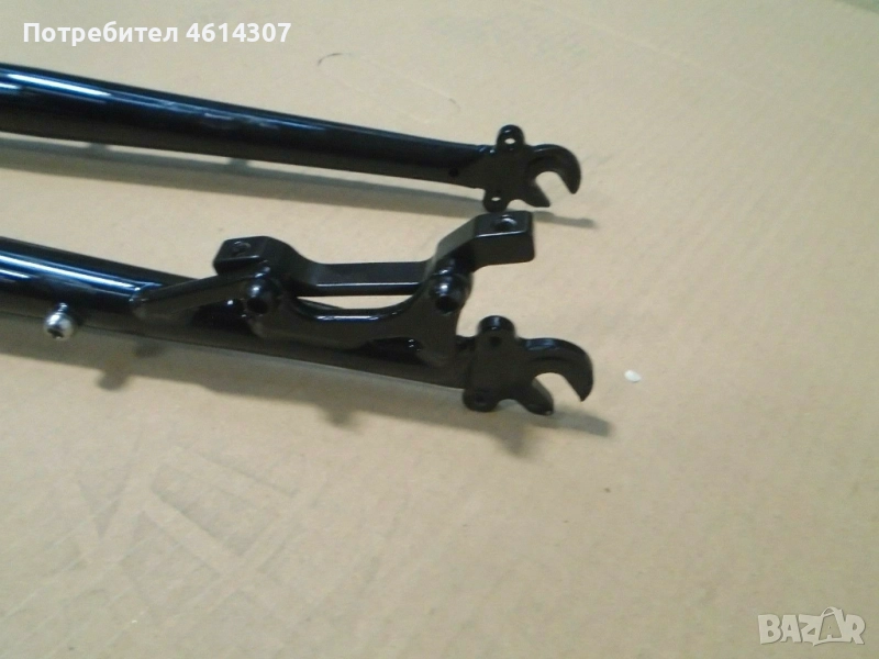 Вилка - Disc Tange Cromo Steel fork black 1-1.1/8” , снимка 1