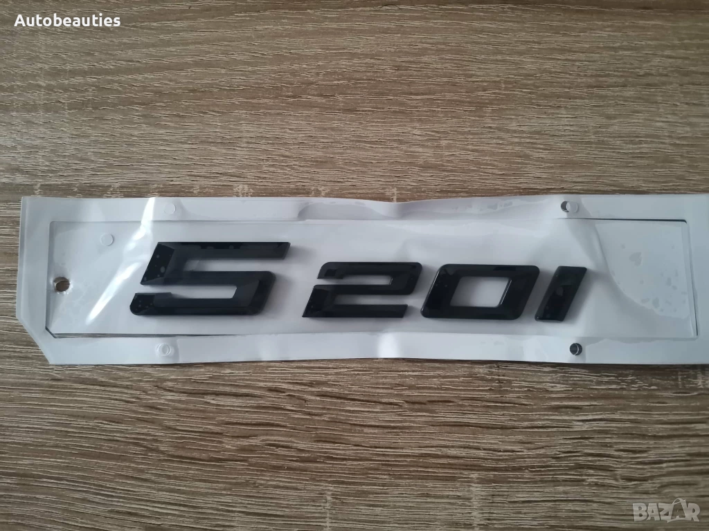 черна емблема BMW 520i (G60) нов стил, снимка 1