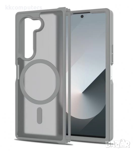 Калъф силикон мат MagSafe / Сив / за Samsung Z Fold 7 Баркод : 3132976, снимка 1