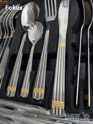 Луксозен комплект прибори Solingen Germany 71 части в куфар, снимка 2 - Антикварни и старинни предмети - 53726550
