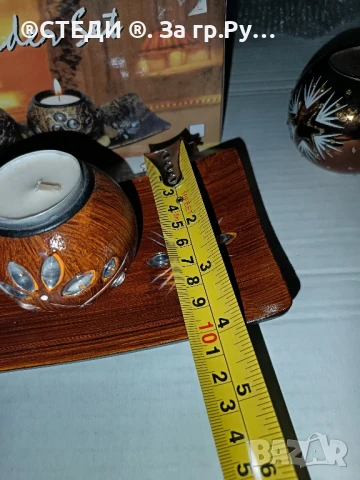 Декоративен свещник , снимка 3 - Декорация за дома - 50926232