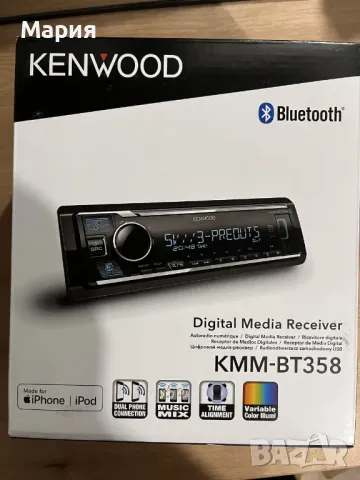  Kenwood KMM-BT358 Bluetooth, снимка 2 - Ресийвъри, усилватели, смесителни пултове - 48461835