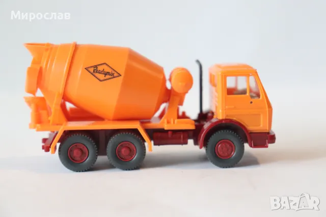WIKING H0 1/87 MERCEDES БЕТОНОВОЗ КАМИОН МОДЕЛ КОЛИЧКА, снимка 3 - Колекции - 50324125