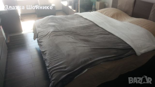 Ново меко одеяло шалте с две лица покривало, снимка 1 - Олекотени завивки и одеяла - 45483994