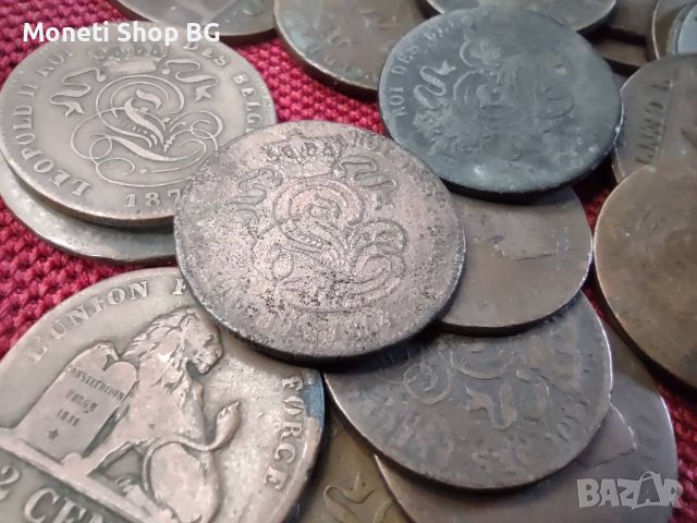 Стари медни монети от Белгия, снимка 2 - Нумизматика и бонистика - 46409390