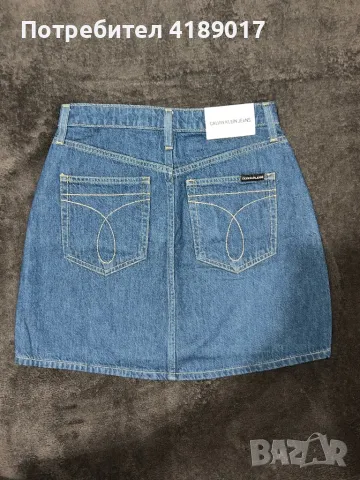 Calvin Klein Jeans - дънкова пола, снимка 2 - Поли - 47013971