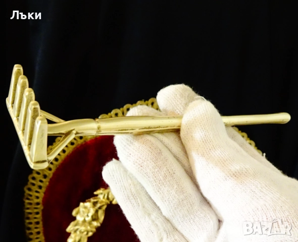 Бронзово гребло,градински инструмент за бонсай,сукуленти. 