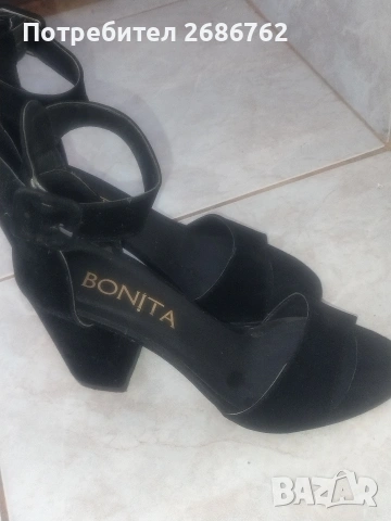 Дамски велурени елегантни сандали размер 36