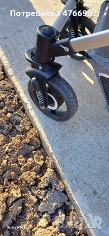 Комбинирана детска количка Moni, Ciara, сив, 0-36 месеца, снимка 9 - Детски колички - 54021904