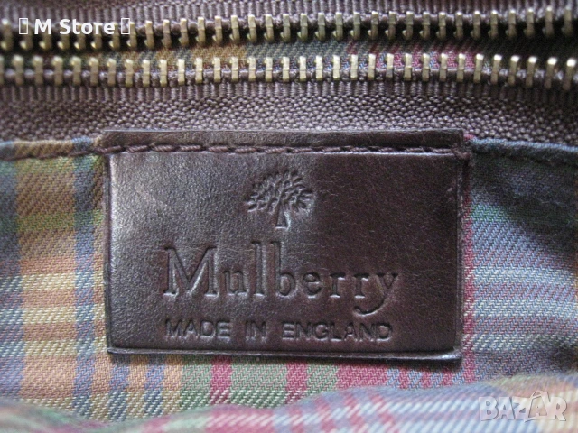 Mulberry дамска чанта естествена кожа, снимка 6 - Чанти - 51013805