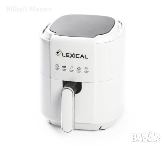 Фритюрник с горещ въздух Lexical Airfryer LAF-3011-1/2 1200W 3.5L бял/черен, снимка 6 - Фритюрници - 45694595