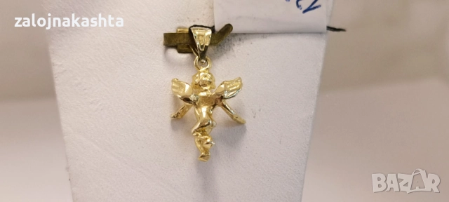 Нова-Златна висулка ангелче-1,55гр/14кр, снимка 3 - Колиета, медальони, синджири - 52738350
