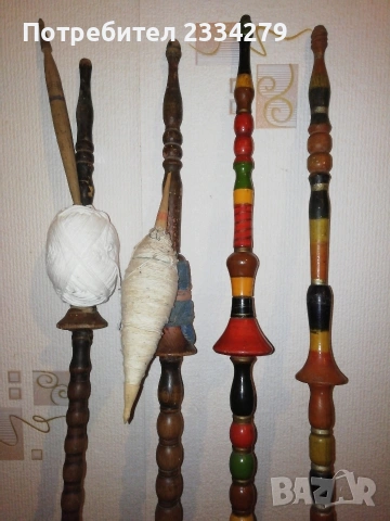Автентични приспособления за предене и тъкане използвани в миналото. , снимка 15 - Антикварни и старинни предмети - 52307532