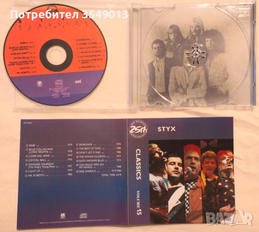 Неофициални cd / цд компакт дискове - нови - STYX, снимка 2 - CD дискове - 54072833