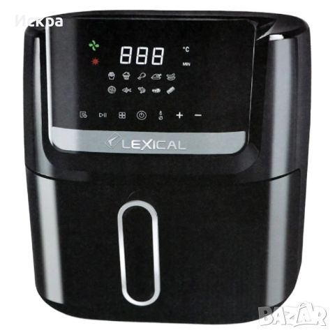 Еър фрайър с тъч скрийн Lexical Airfryer LAF-3045, снимка 5 - Уреди за готвене на пара - 45636096