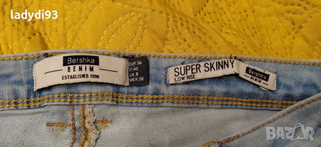 Дамски дънки super skinny Bershka, снимка 4 - Дънки - 46261854