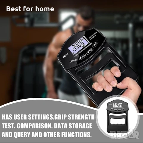 Цифров измервател на силата на ръцете, динамометър за ръце, снимка 4 - Други - 50563447