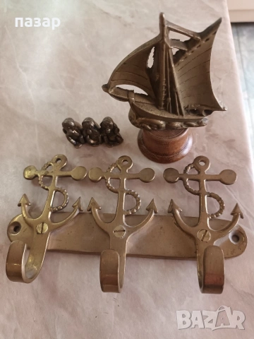 Бронзови котви колекция 2 броя , снимка 7 - Антикварни и старинни предмети - 52176121