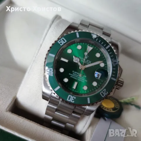 Мъжки луксозен часовник Rolex Submariner "Hulk" Green Dial M116610LV-0002, снимка 8 - Мъжки - 47226669