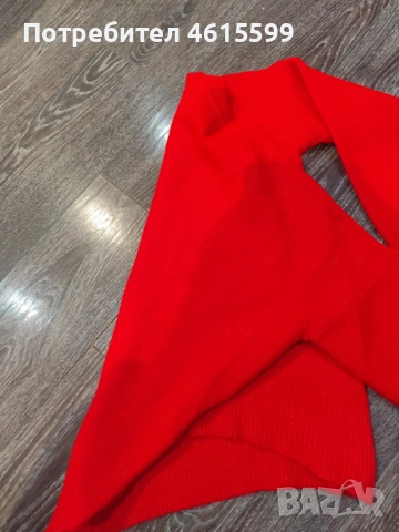 червен пуловер , снимка 4 - Блузи с дълъг ръкав и пуловери - 53773134