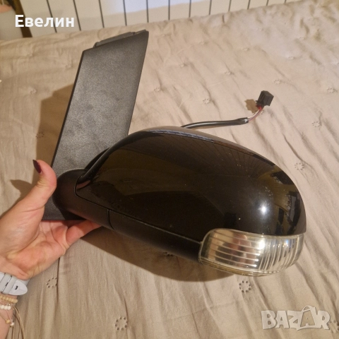 ляво странично огледало VWTouran 2006г черно, снимка 4 - Части - 52792330