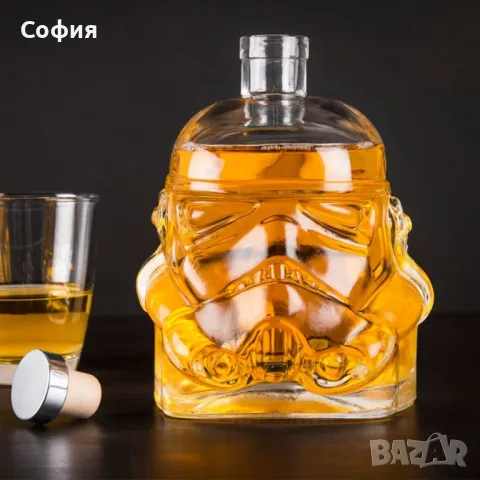 Стъклена бутилка шише Star Wars Stormtrooper - Стар уорс Артикул, снимка 5 - Други - 47869055