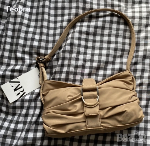 Малка светло-кафява чантичка ZARA
