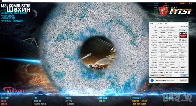 Видео карта AMD RX 470 4gb, снимка 5 - Видеокарти - 54066189