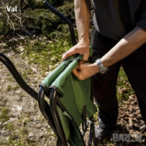 Сгъваема градинска количка с голям капацитет – лека, здрава и компактна за съхранение, снимка 2 - Градински инструменти - 53038857