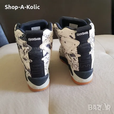 Rare Melody Ehsani X REEBOK Blacktop Pump Wedge Snakeskin "Python" Sneakers, снимка 4 - Дамски боти - 47872487