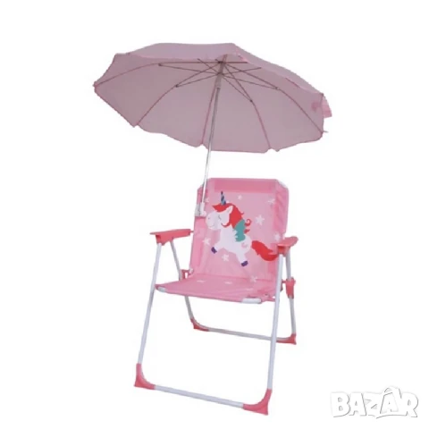 Детски сгъваем стол с чадър – метална основа, снимка 1