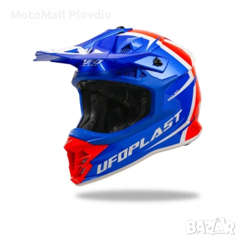 UFO Каска Intrepid Blue/Red/White , снимка 2 - Аксесоари и консумативи - 51759089