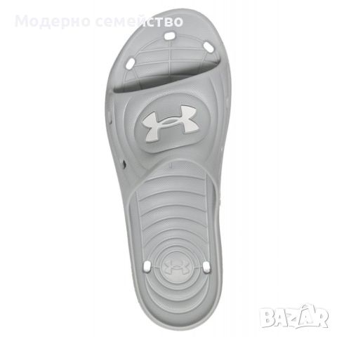 Мъжки джапанки under armour locker iv slides grey, снимка 2 - Джапанки - 46664246