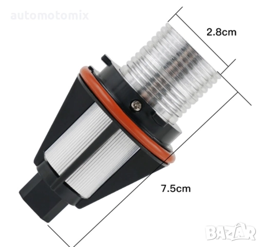 Диод за ангелско око за BMW E39,E53,E60,E61,E64 2броя, 5W, Бели - 28059, снимка 3 - Аксесоари и консумативи - 51971547