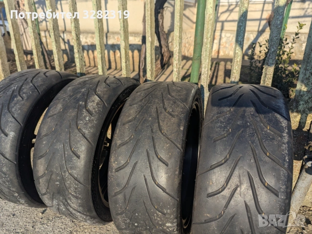 Джанти 17 цола 5x114.3 Enkei Honda EP3 Toyo R888 215/45/17, снимка 5 - Гуми и джанти - 53704219