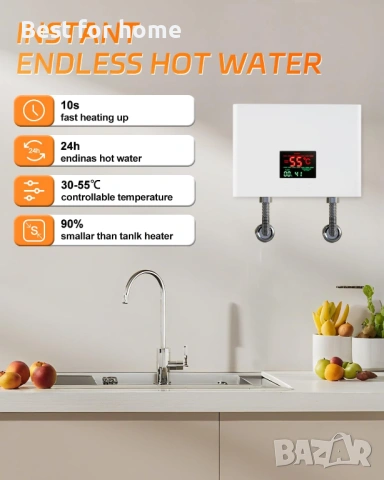 Мини електрически бойлер, снимка 2 - Бойлери - 53651304