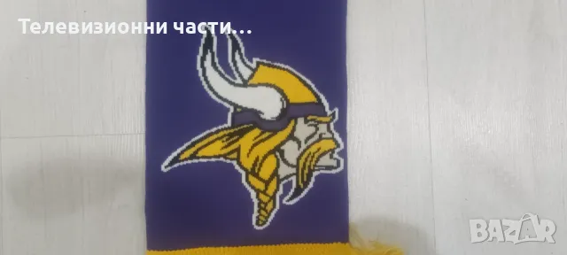 Minnesota Vikings Минесота Вайкингс зимен шал NFL американски футбол, снимка 2 - Шалове - 50176292
