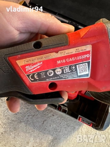 Milwaukee безчетков ъглошлайф, снимка 5 - Ъглошлайфи - 52934709