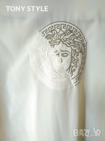 VERSACE Оригинал Нова Мъжка Риза с Яка L, снимка 14 - Ризи - 51667786