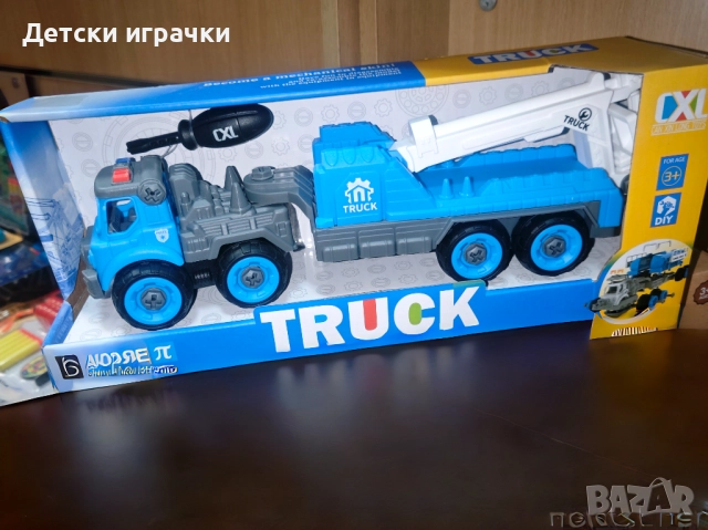 Камион с кран комплект за сглобяване с отвертка , снимка 4 - Коли, камиони, мотори, писти - 52715128