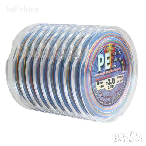 Плетено влакно PE Braid Multicolour - 100 m, снимка 1 - Такъми - 45427870