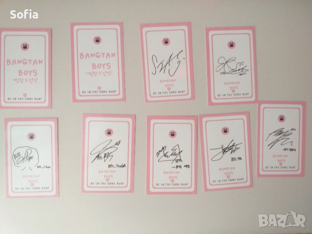 сет картички на BTS чисто нови, снимка 2 - Колекции - 54205903