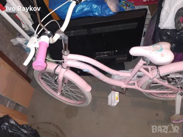 Розово детско колело,почти ново