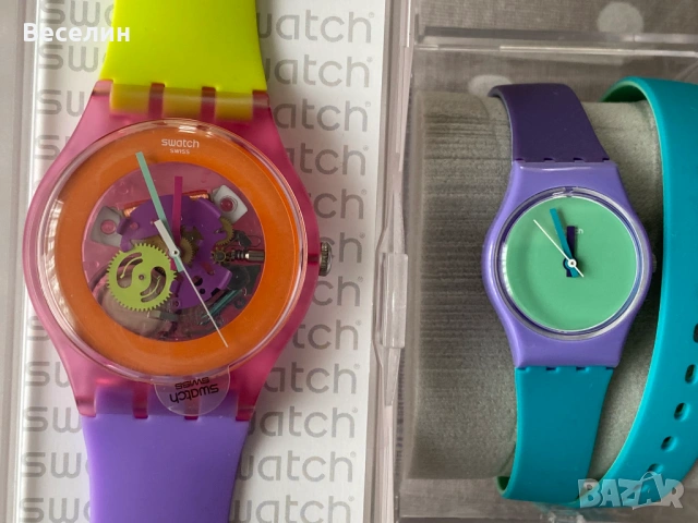 Часовници Swatch Dip и Swatch Originals Fun In Blue